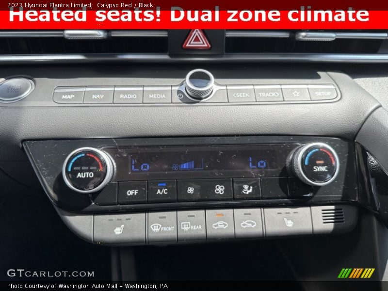 Calypso Red / Black 2023 Hyundai Elantra Limited