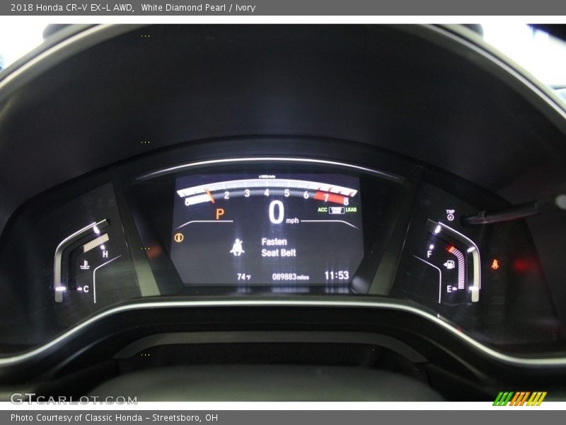 White Diamond Pearl / Ivory 2018 Honda CR-V EX-L AWD