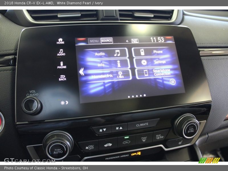 White Diamond Pearl / Ivory 2018 Honda CR-V EX-L AWD