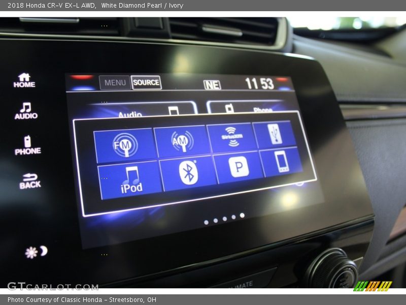 White Diamond Pearl / Ivory 2018 Honda CR-V EX-L AWD