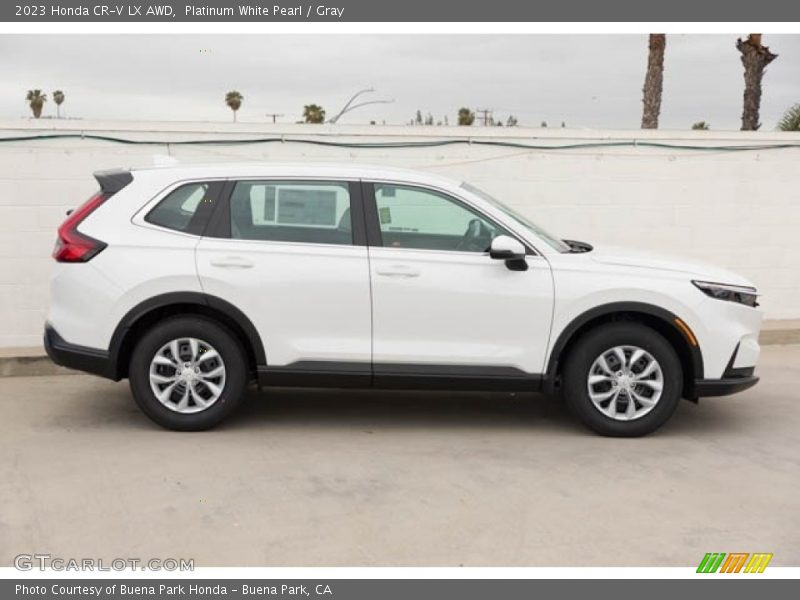 Platinum White Pearl / Gray 2023 Honda CR-V LX AWD