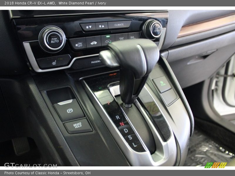 White Diamond Pearl / Ivory 2018 Honda CR-V EX-L AWD