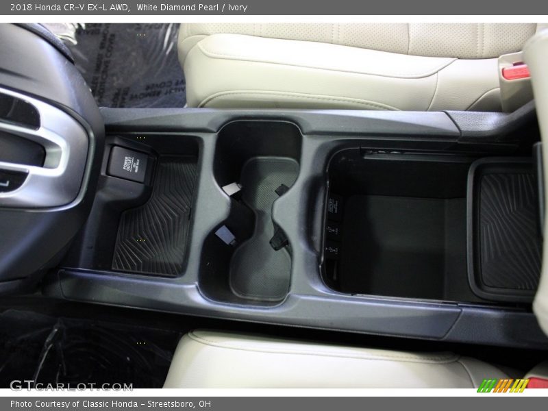 White Diamond Pearl / Ivory 2018 Honda CR-V EX-L AWD