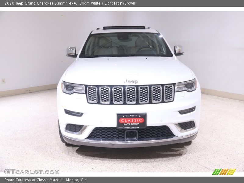 Bright White / Light Frost/Brown 2020 Jeep Grand Cherokee Summit 4x4