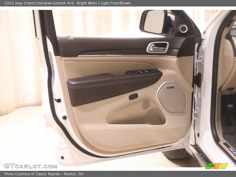 Bright White / Light Frost/Brown 2020 Jeep Grand Cherokee Summit 4x4