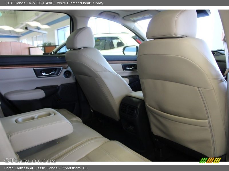 White Diamond Pearl / Ivory 2018 Honda CR-V EX-L AWD