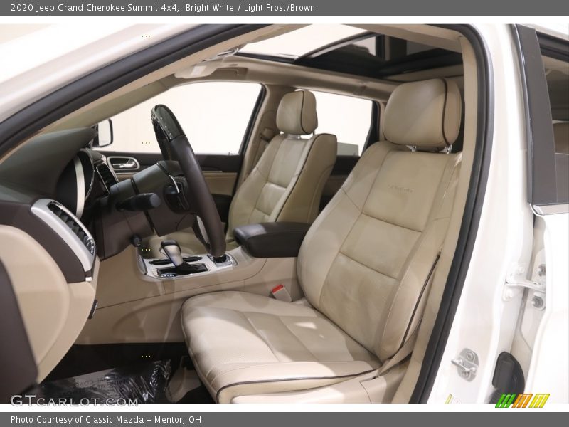 Bright White / Light Frost/Brown 2020 Jeep Grand Cherokee Summit 4x4