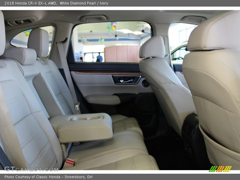 White Diamond Pearl / Ivory 2018 Honda CR-V EX-L AWD