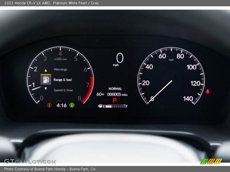 Platinum White Pearl / Gray 2023 Honda CR-V LX AWD