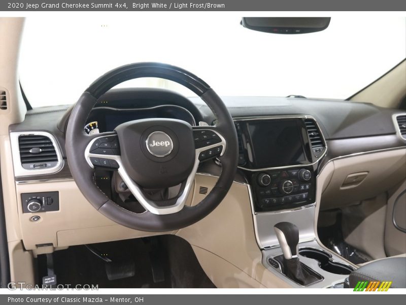 Bright White / Light Frost/Brown 2020 Jeep Grand Cherokee Summit 4x4