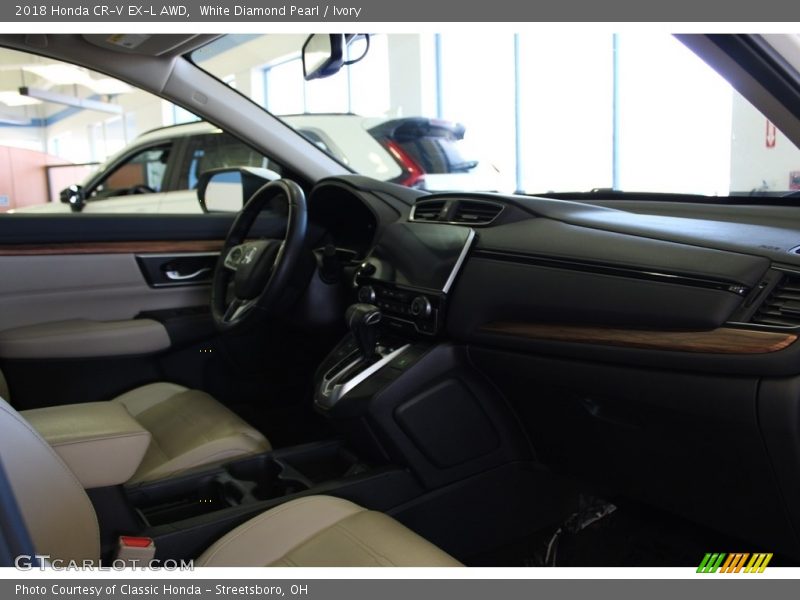 White Diamond Pearl / Ivory 2018 Honda CR-V EX-L AWD