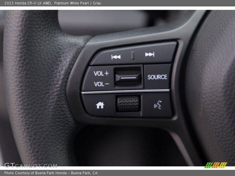 Platinum White Pearl / Gray 2023 Honda CR-V LX AWD