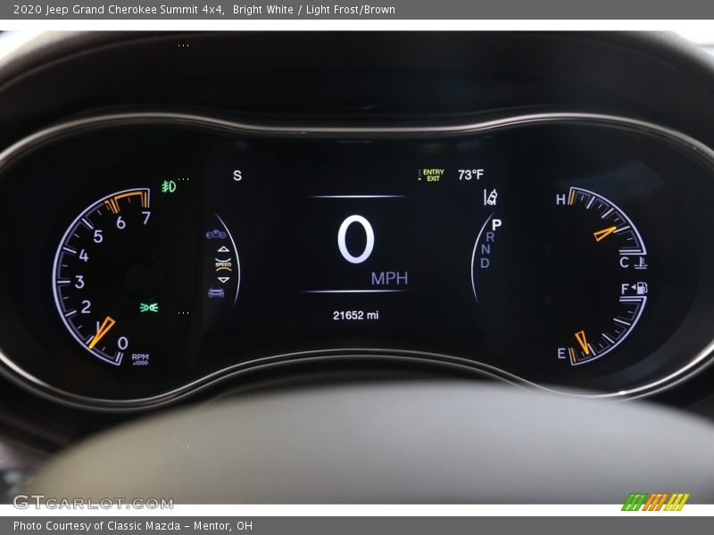 Bright White / Light Frost/Brown 2020 Jeep Grand Cherokee Summit 4x4