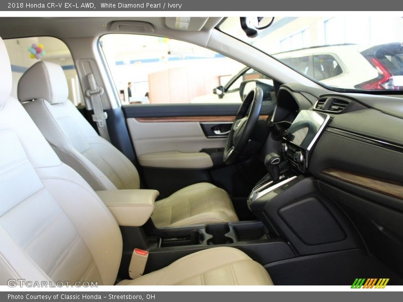 White Diamond Pearl / Ivory 2018 Honda CR-V EX-L AWD