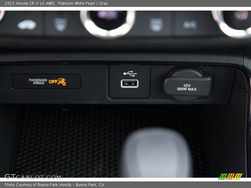 Platinum White Pearl / Gray 2023 Honda CR-V LX AWD