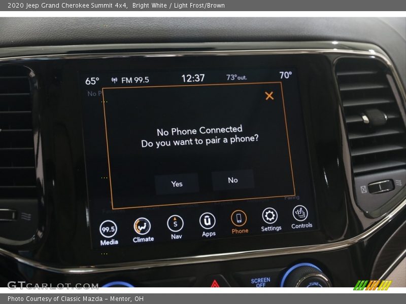 Bright White / Light Frost/Brown 2020 Jeep Grand Cherokee Summit 4x4