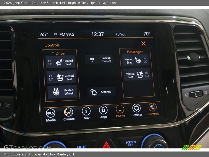 Bright White / Light Frost/Brown 2020 Jeep Grand Cherokee Summit 4x4