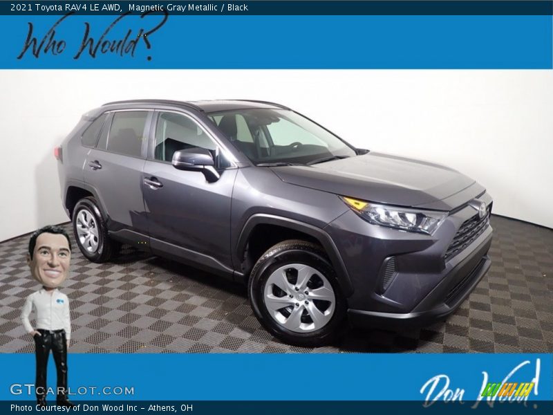 Magnetic Gray Metallic / Black 2021 Toyota RAV4 LE AWD