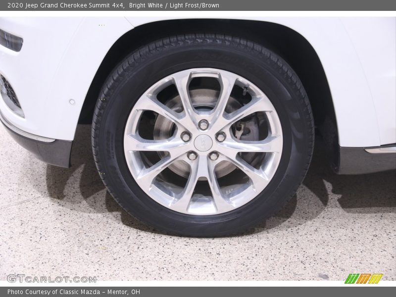 Bright White / Light Frost/Brown 2020 Jeep Grand Cherokee Summit 4x4