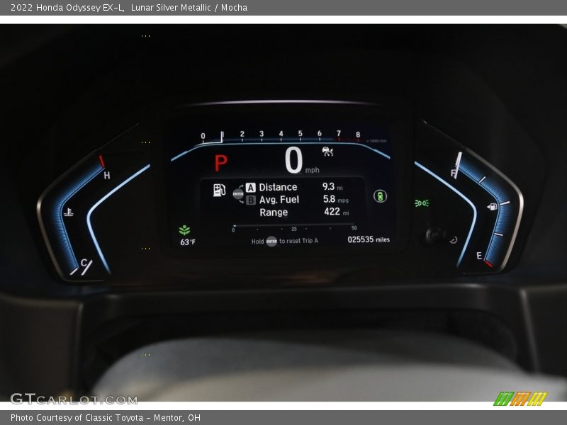 Lunar Silver Metallic / Mocha 2022 Honda Odyssey EX-L