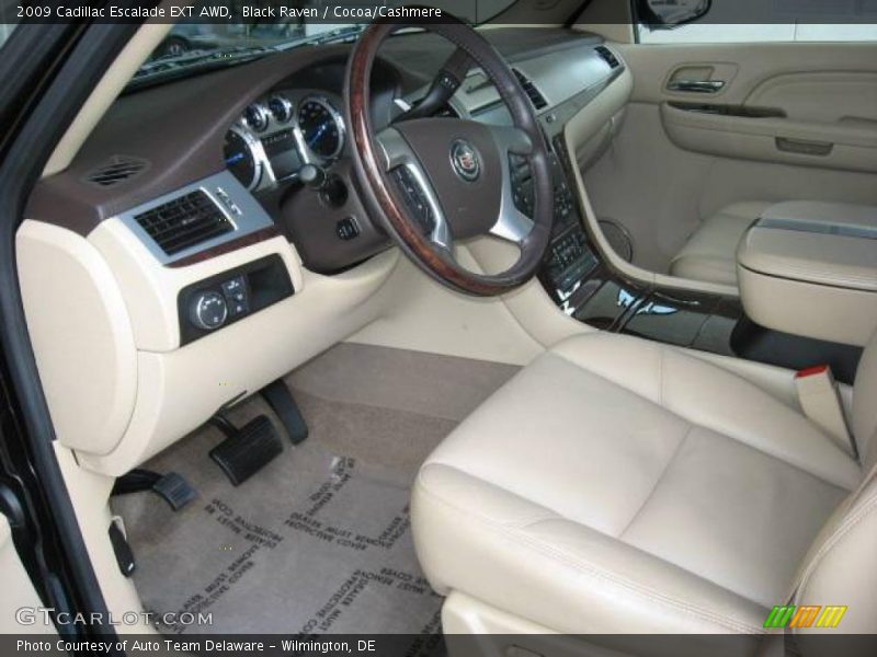 Black Raven / Cocoa/Cashmere 2009 Cadillac Escalade EXT AWD