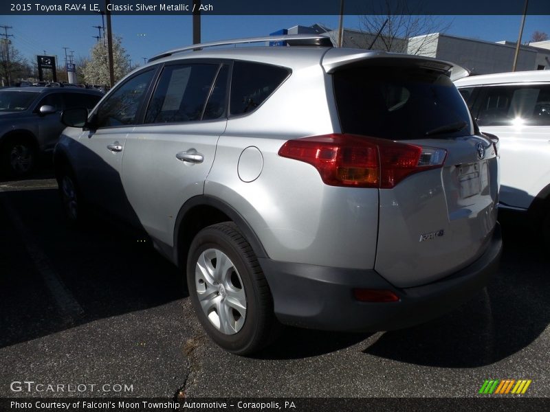 Classic Silver Metallic / Ash 2015 Toyota RAV4 LE