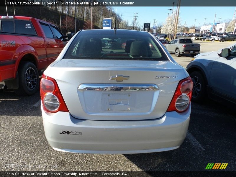 Silver Ice Metallic / Jet Black/Dark Titanium 2014 Chevrolet Sonic LT Sedan