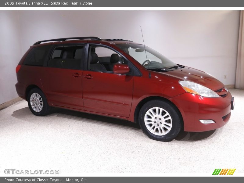 Salsa Red Pearl / Stone 2009 Toyota Sienna XLE