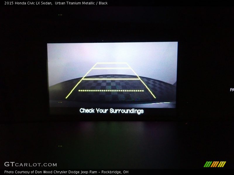 Urban Titanium Metallic / Black 2015 Honda Civic LX Sedan