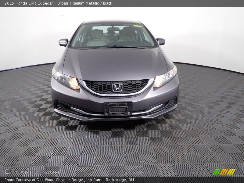 Urban Titanium Metallic / Black 2015 Honda Civic LX Sedan