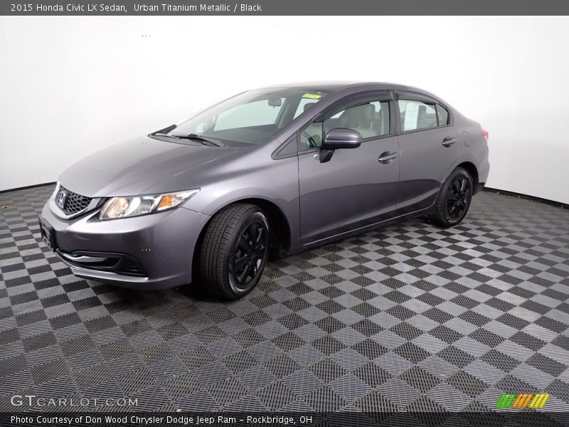 Urban Titanium Metallic / Black 2015 Honda Civic LX Sedan