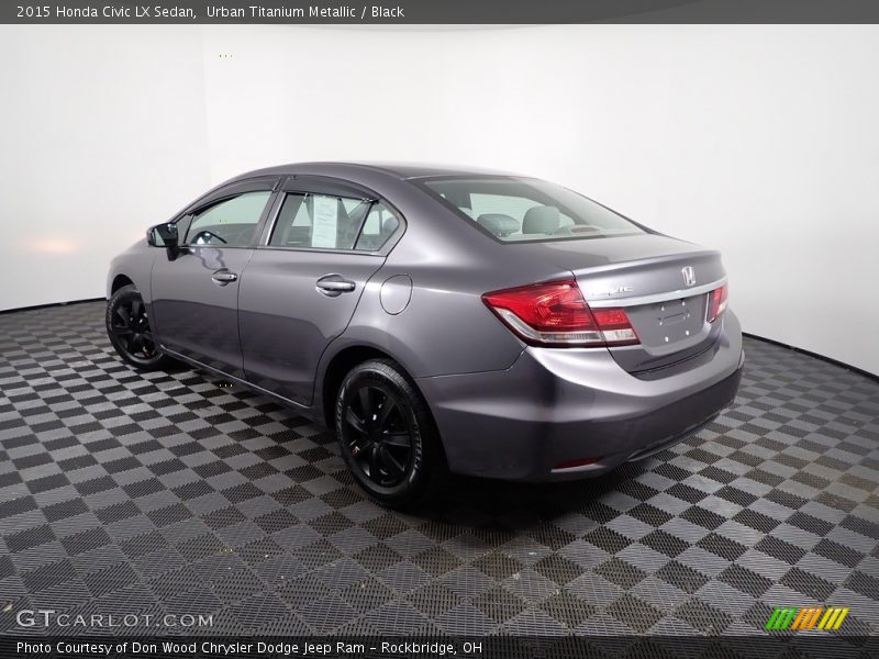 Urban Titanium Metallic / Black 2015 Honda Civic LX Sedan
