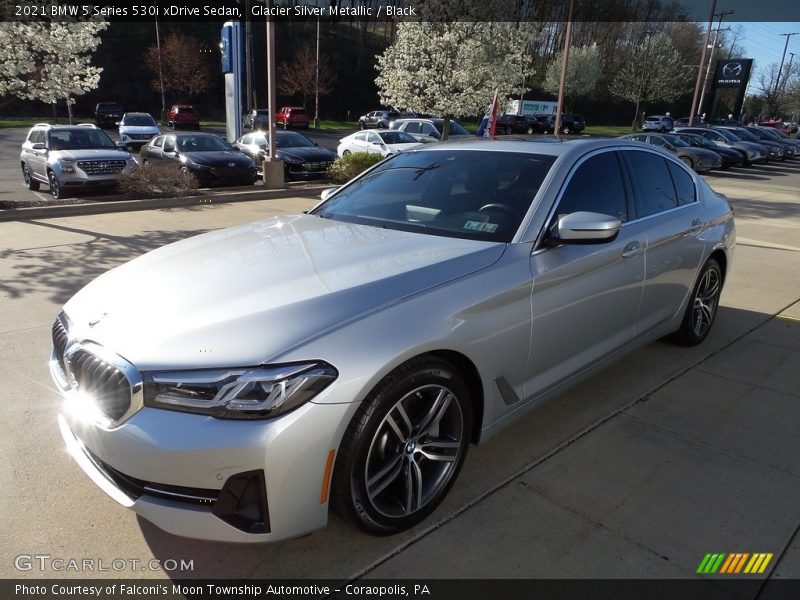 Glacier Silver Metallic / Black 2021 BMW 5 Series 530i xDrive Sedan