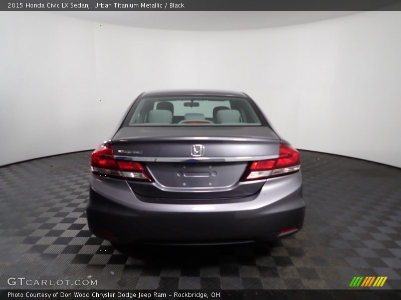 Urban Titanium Metallic / Black 2015 Honda Civic LX Sedan