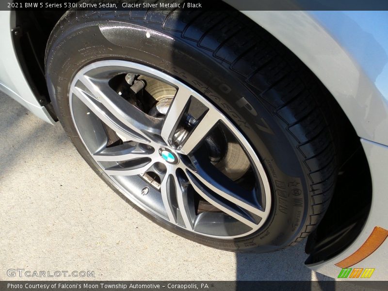 Glacier Silver Metallic / Black 2021 BMW 5 Series 530i xDrive Sedan