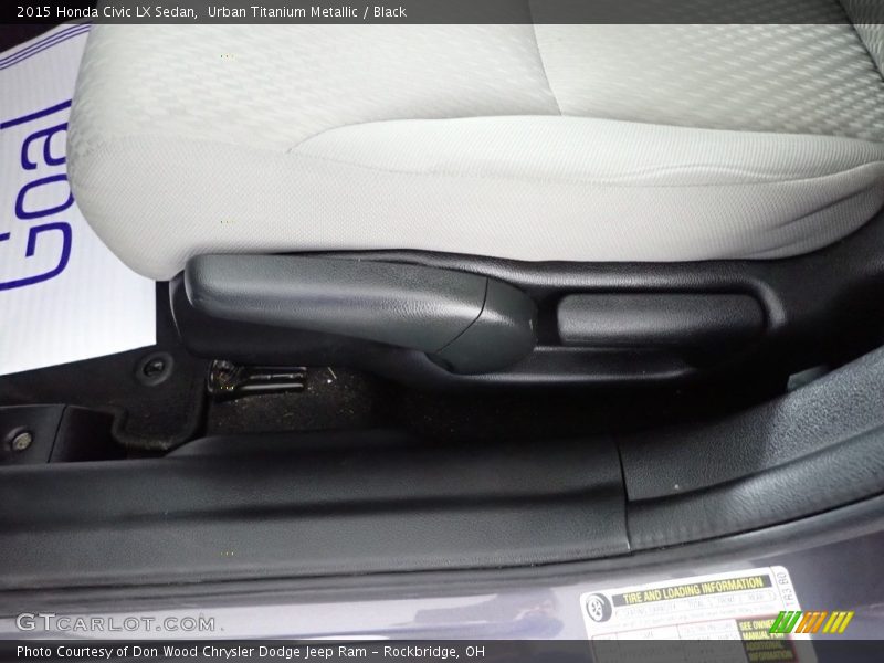 Urban Titanium Metallic / Black 2015 Honda Civic LX Sedan