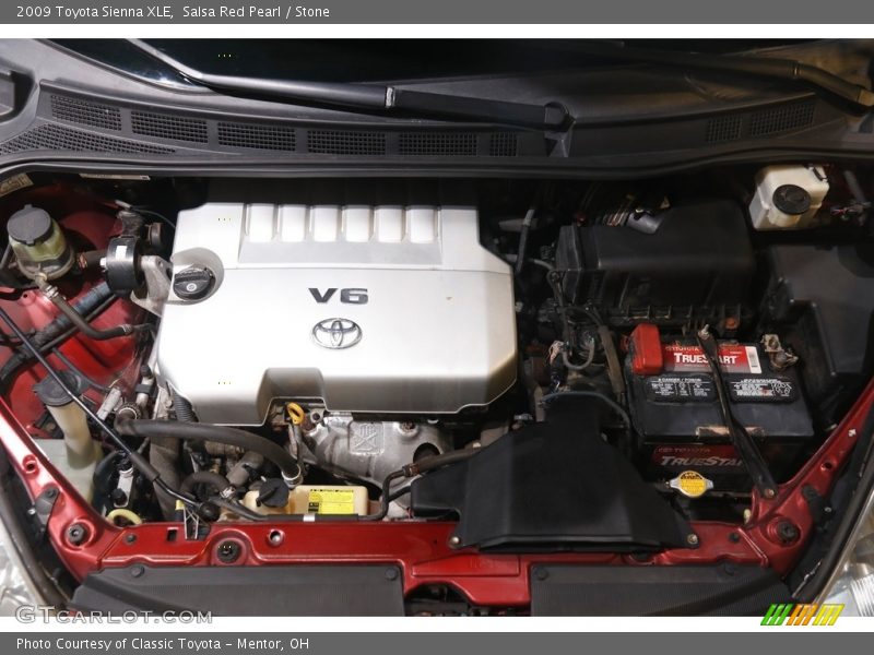 Salsa Red Pearl / Stone 2009 Toyota Sienna XLE