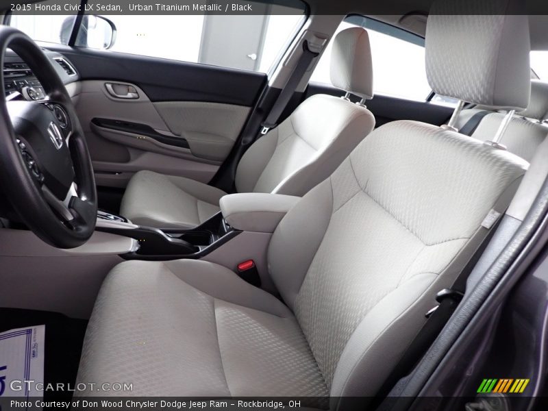 Urban Titanium Metallic / Black 2015 Honda Civic LX Sedan