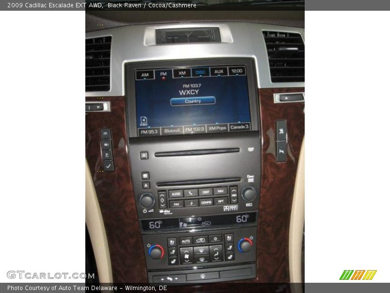 Black Raven / Cocoa/Cashmere 2009 Cadillac Escalade EXT AWD