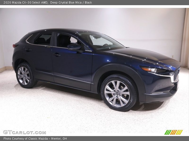 Deep Crystal Blue Mica / Black 2020 Mazda CX-30 Select AWD