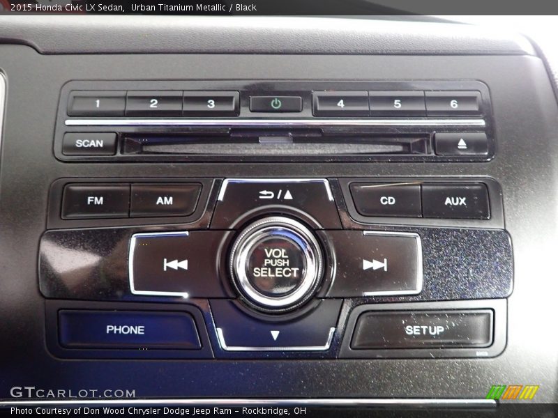 Urban Titanium Metallic / Black 2015 Honda Civic LX Sedan