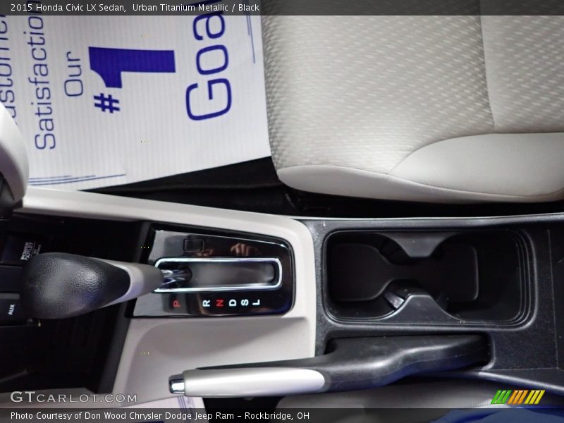 Urban Titanium Metallic / Black 2015 Honda Civic LX Sedan