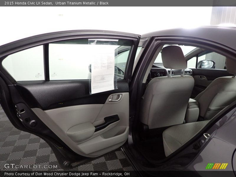 Urban Titanium Metallic / Black 2015 Honda Civic LX Sedan