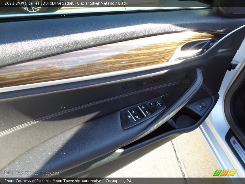Glacier Silver Metallic / Black 2021 BMW 5 Series 530i xDrive Sedan