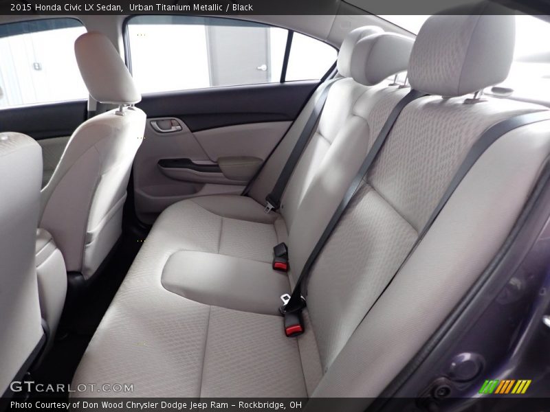 Urban Titanium Metallic / Black 2015 Honda Civic LX Sedan