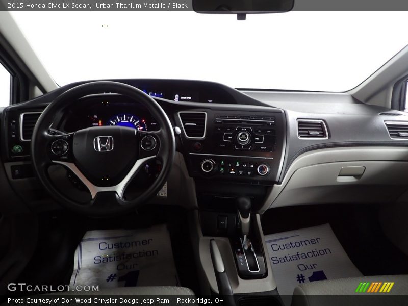 Urban Titanium Metallic / Black 2015 Honda Civic LX Sedan