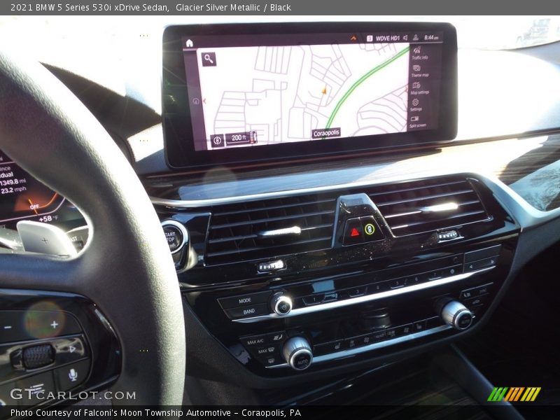 Glacier Silver Metallic / Black 2021 BMW 5 Series 530i xDrive Sedan