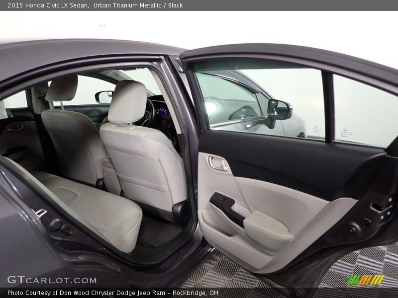 Urban Titanium Metallic / Black 2015 Honda Civic LX Sedan