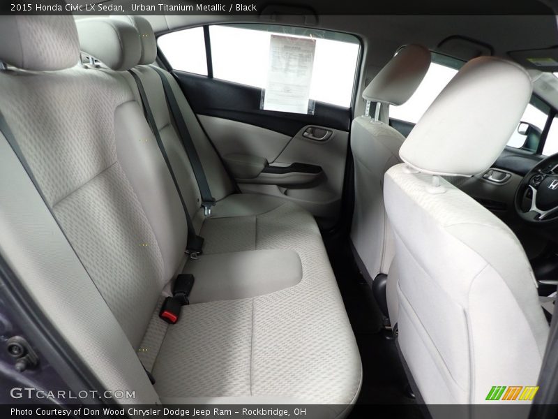 Urban Titanium Metallic / Black 2015 Honda Civic LX Sedan