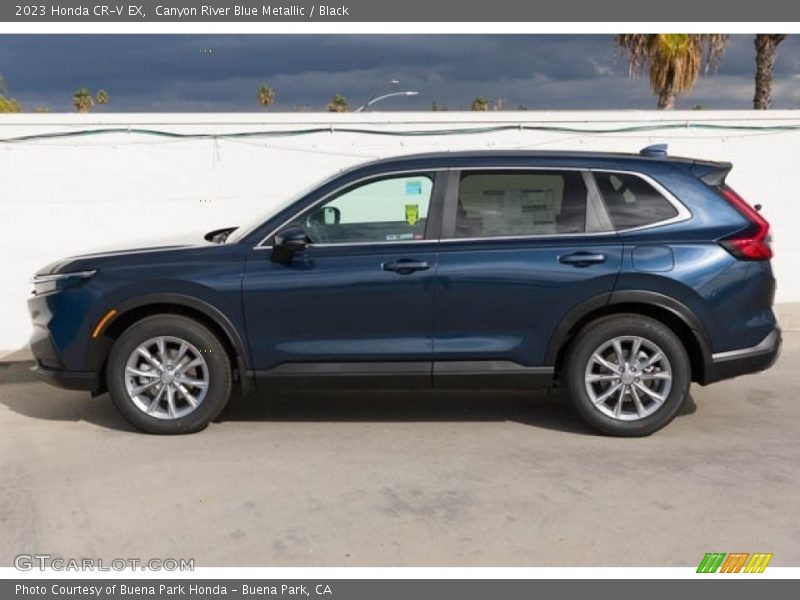 Canyon River Blue Metallic / Black 2023 Honda CR-V EX